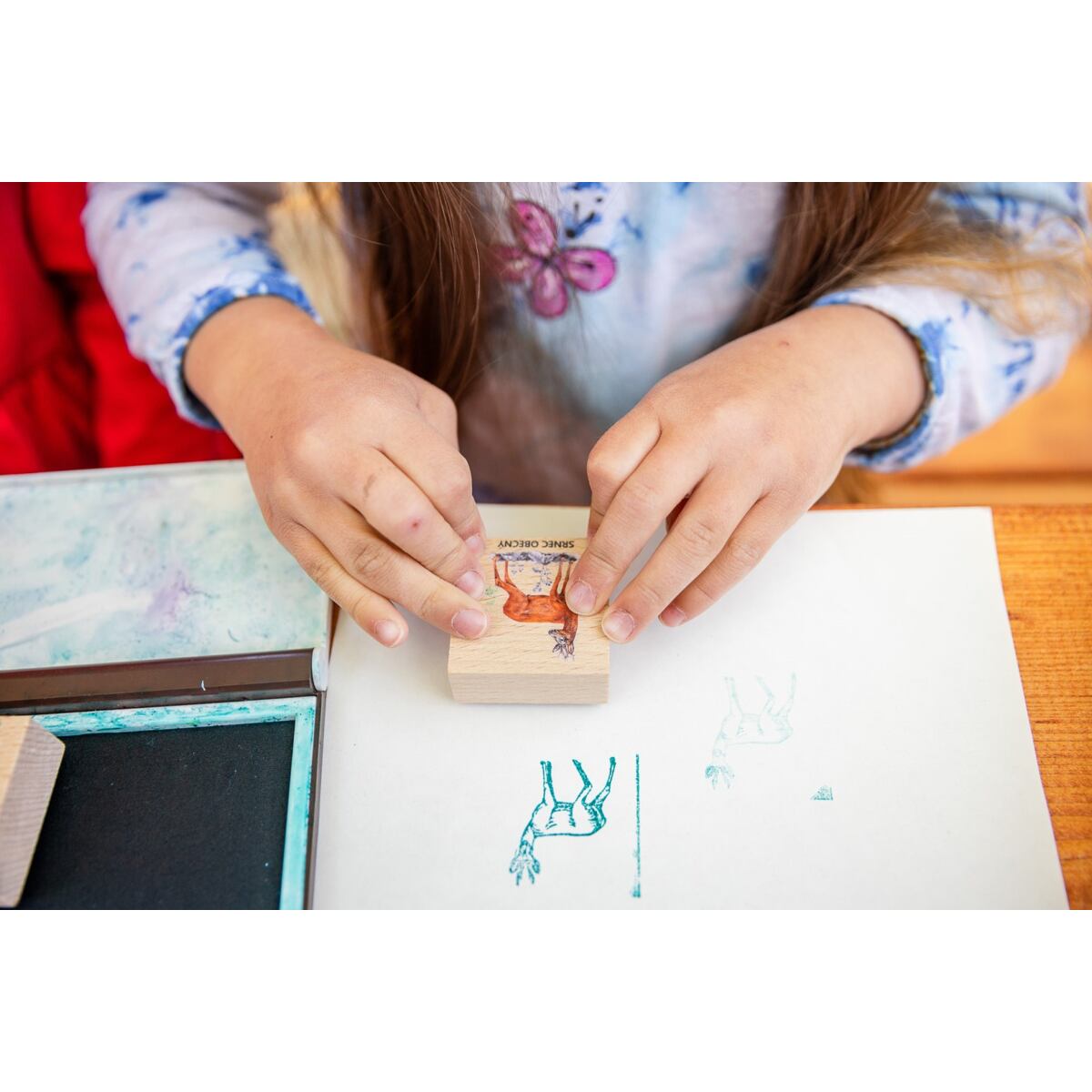 Lesní svět Dřevěná razítka 9 kusů