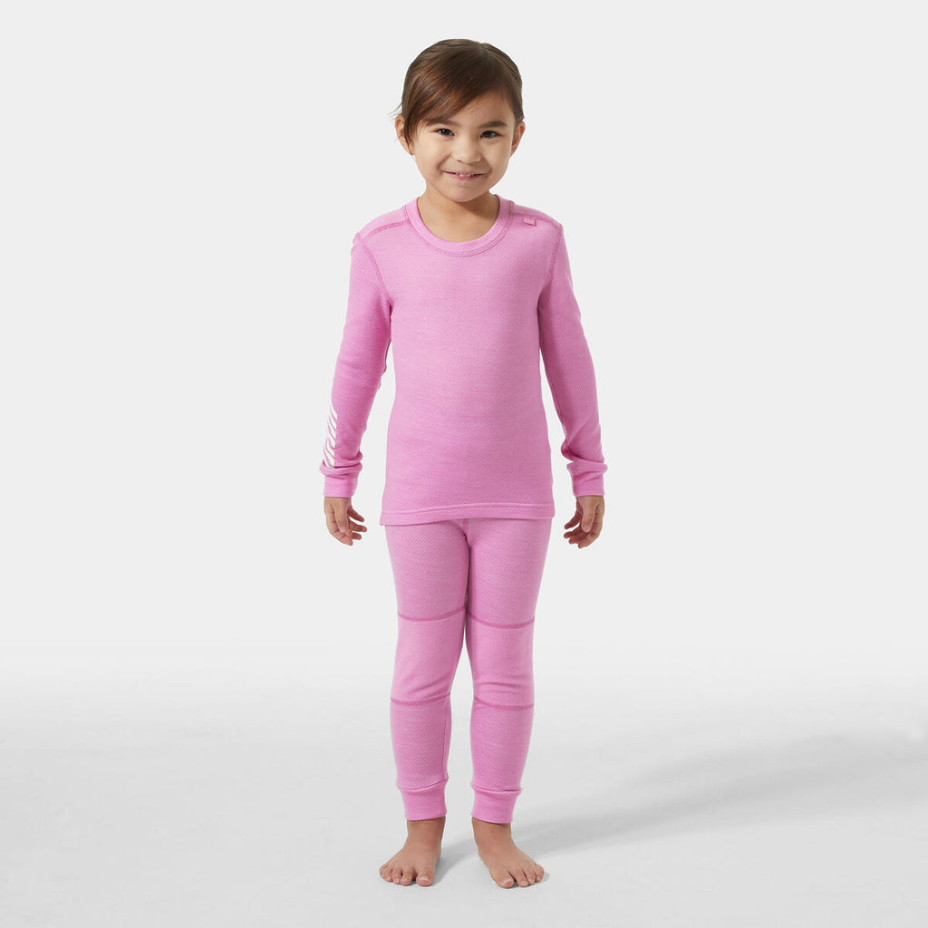 Helly Hansen Dětské termoprádlo K Lifa Merino set - meta pink