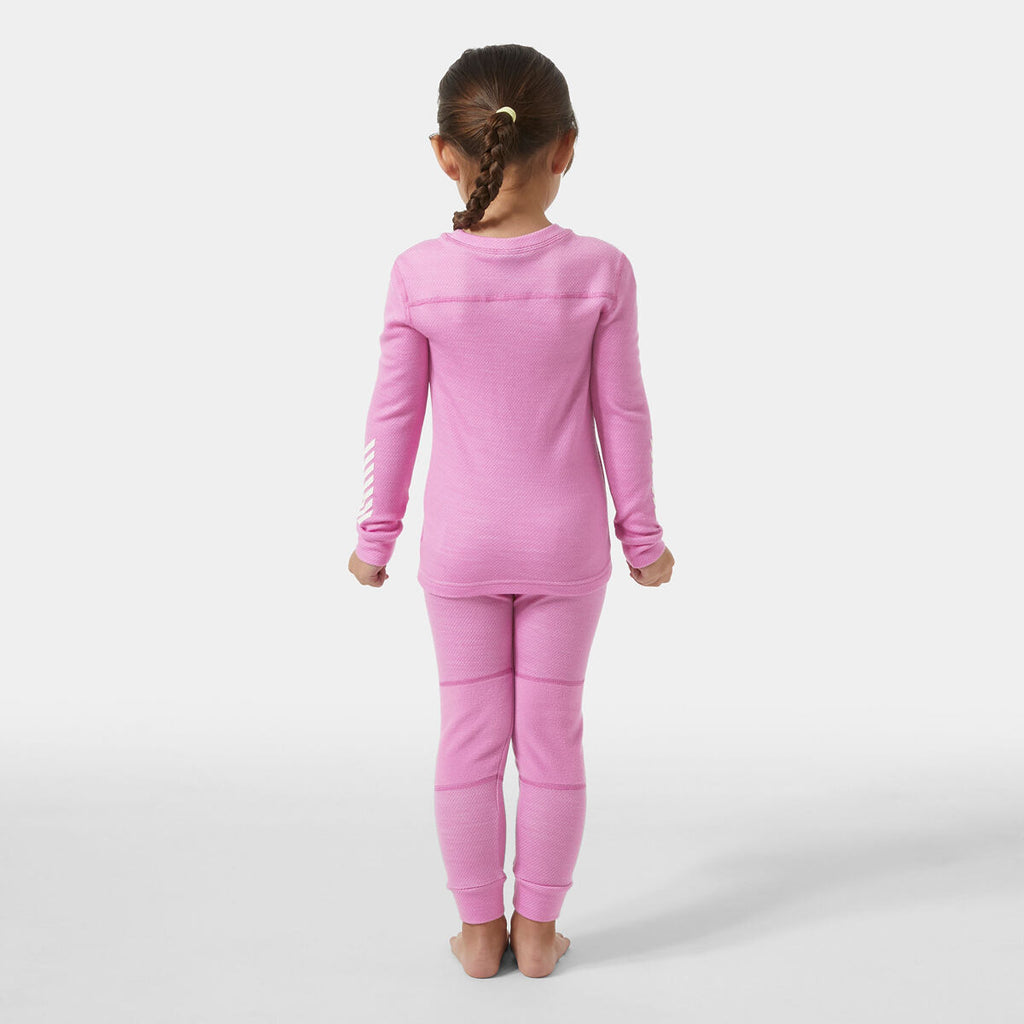 Helly Hansen Dětské termoprádlo K Lifa Merino set - meta pink