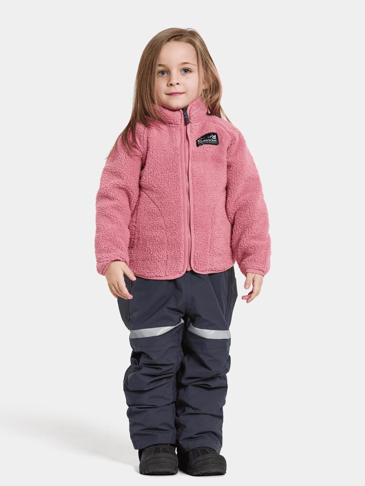 Didriksons Dětská fleecová mikina Gibbs heather pink