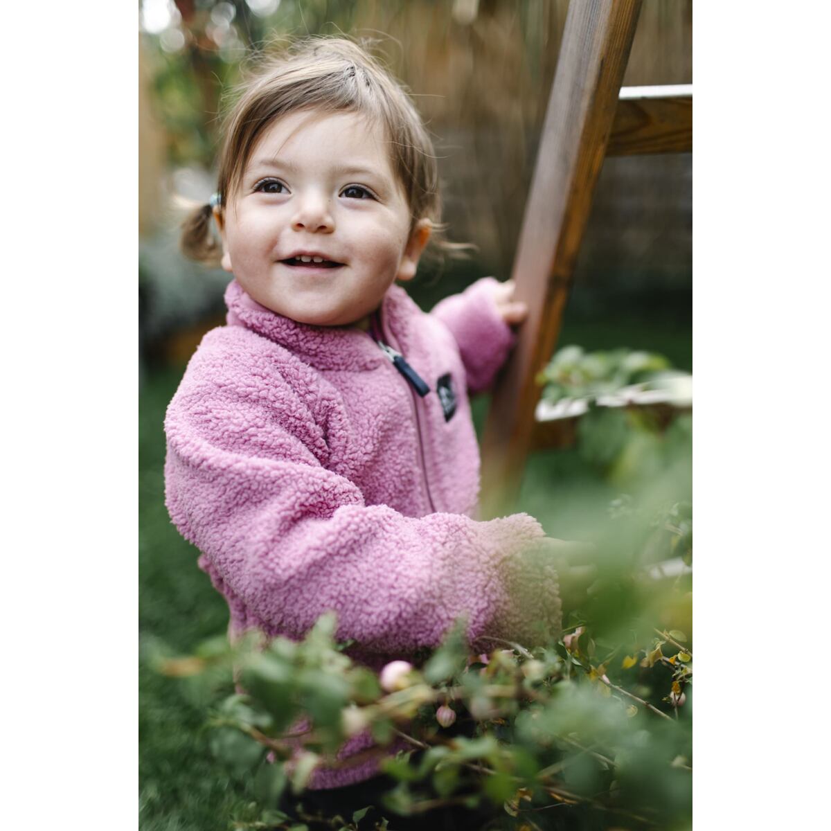 Didriksons Dětská fleecová mikina Gibbs heather pink