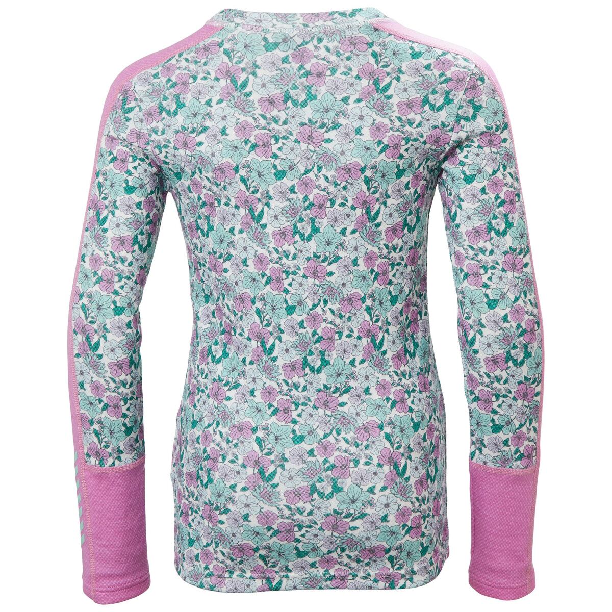 Helly Hansen Juniorské termoprádlo JR Graphic Lifa Merino set - meta pink aop