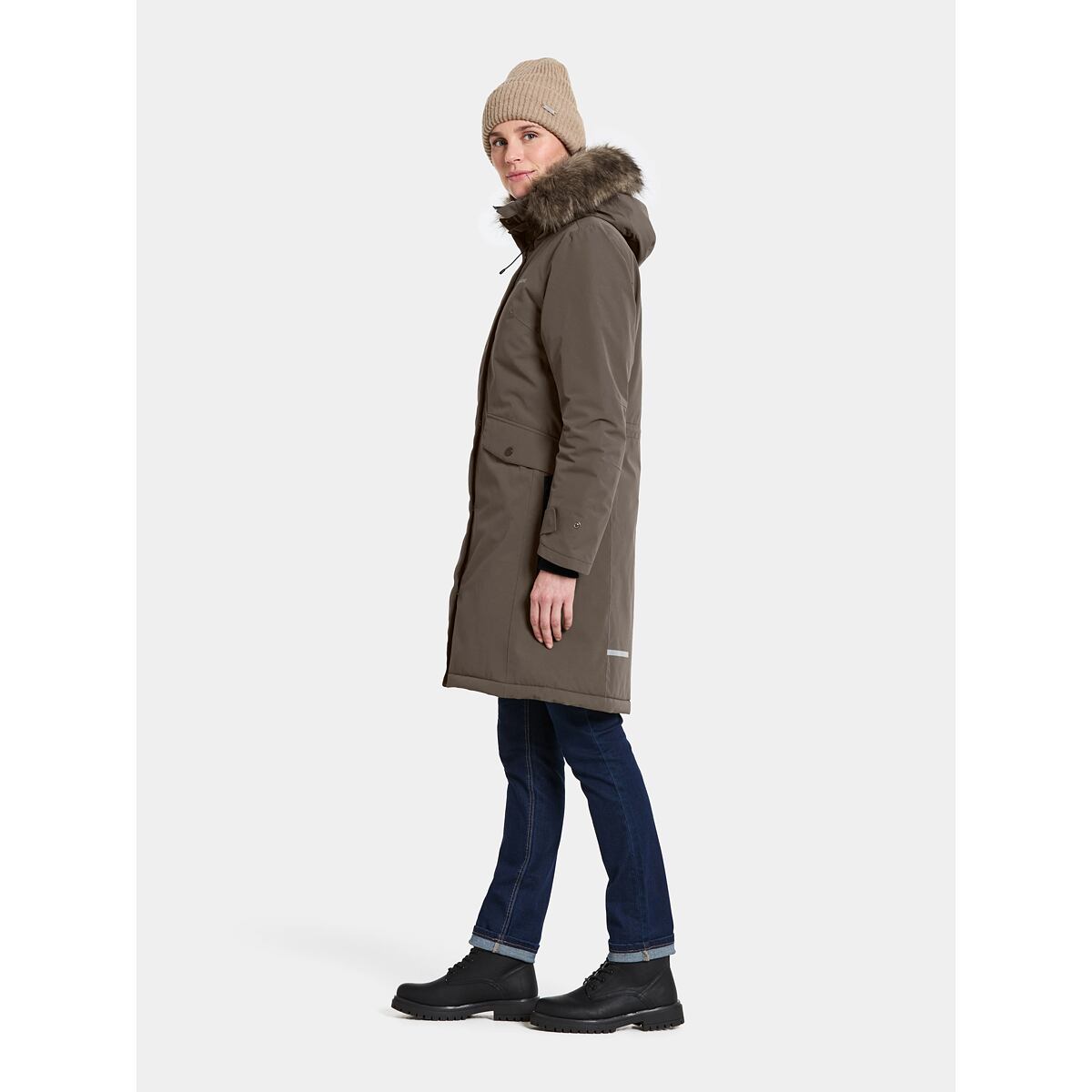 Didriksons Dámský zimní kabát Erika mocha brown