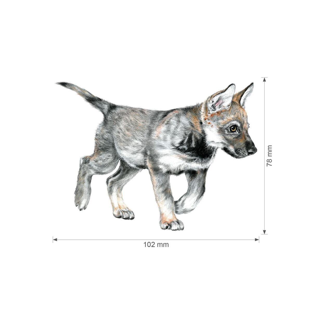 Lesní svět Nažehlovačka S - Vlci