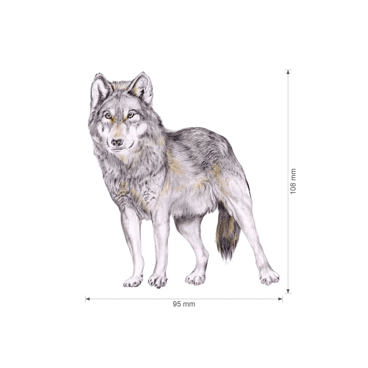 Lesní svět Nažehlovačka S - Vlci