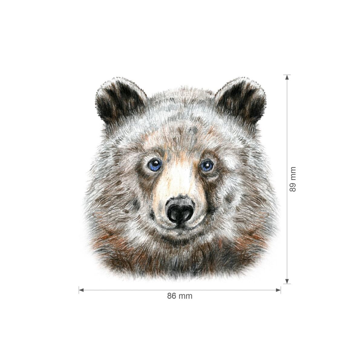 Lesní svět Nažehlovačka S - Mix rys, medvěd, výr