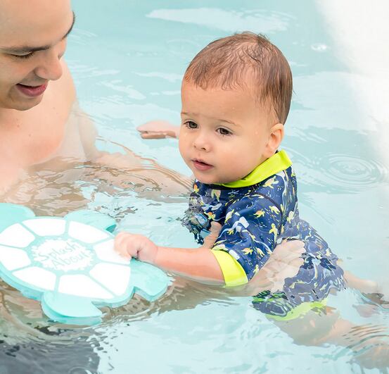 Splash About Dětské neoprénové UV body s krátkým rukávem Turtle Tide