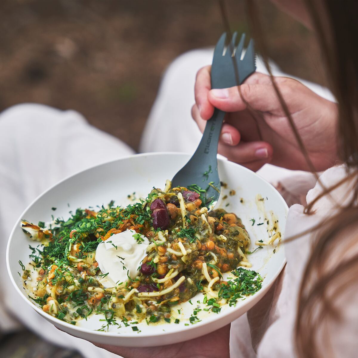 Light my fire Cestovní příbor Swedish Spork original sagegreen