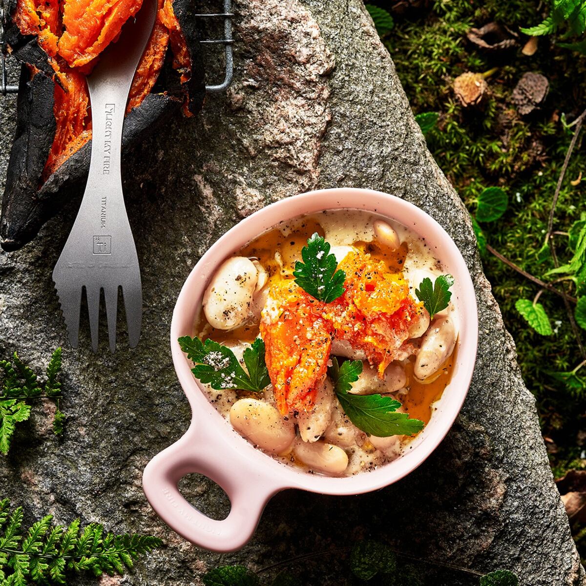 Light my fire Cestovní miska s uchem Swedish Kåsa mistypurple