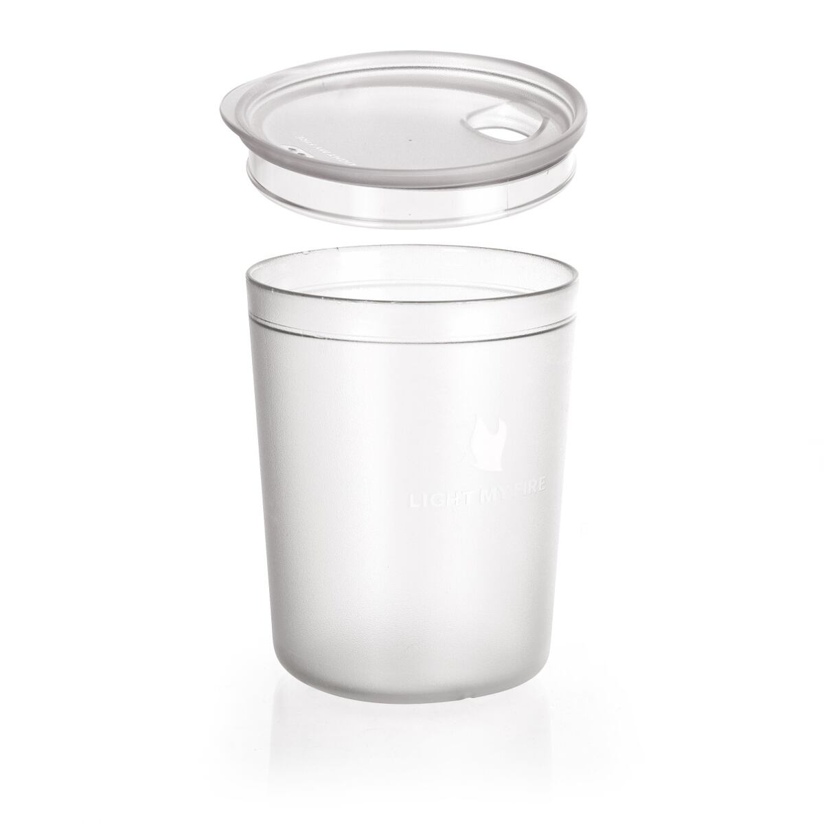 Light my fire Průhledný kelímek s víčkem Tumbler with snap lid short transparent 360 ml