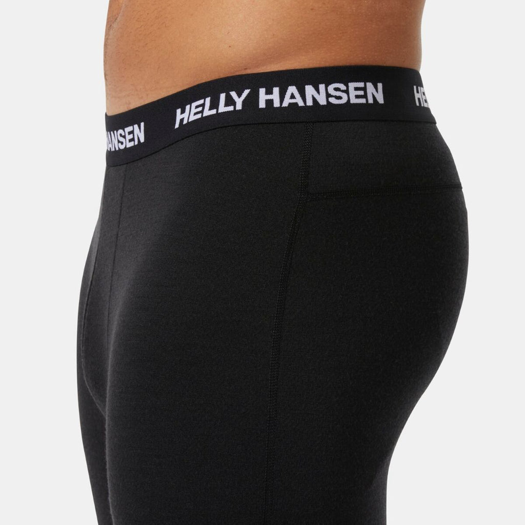 Helly Hansen Pánské fuknční 3/4 legíny s merinem Lifa merino midweight - black
