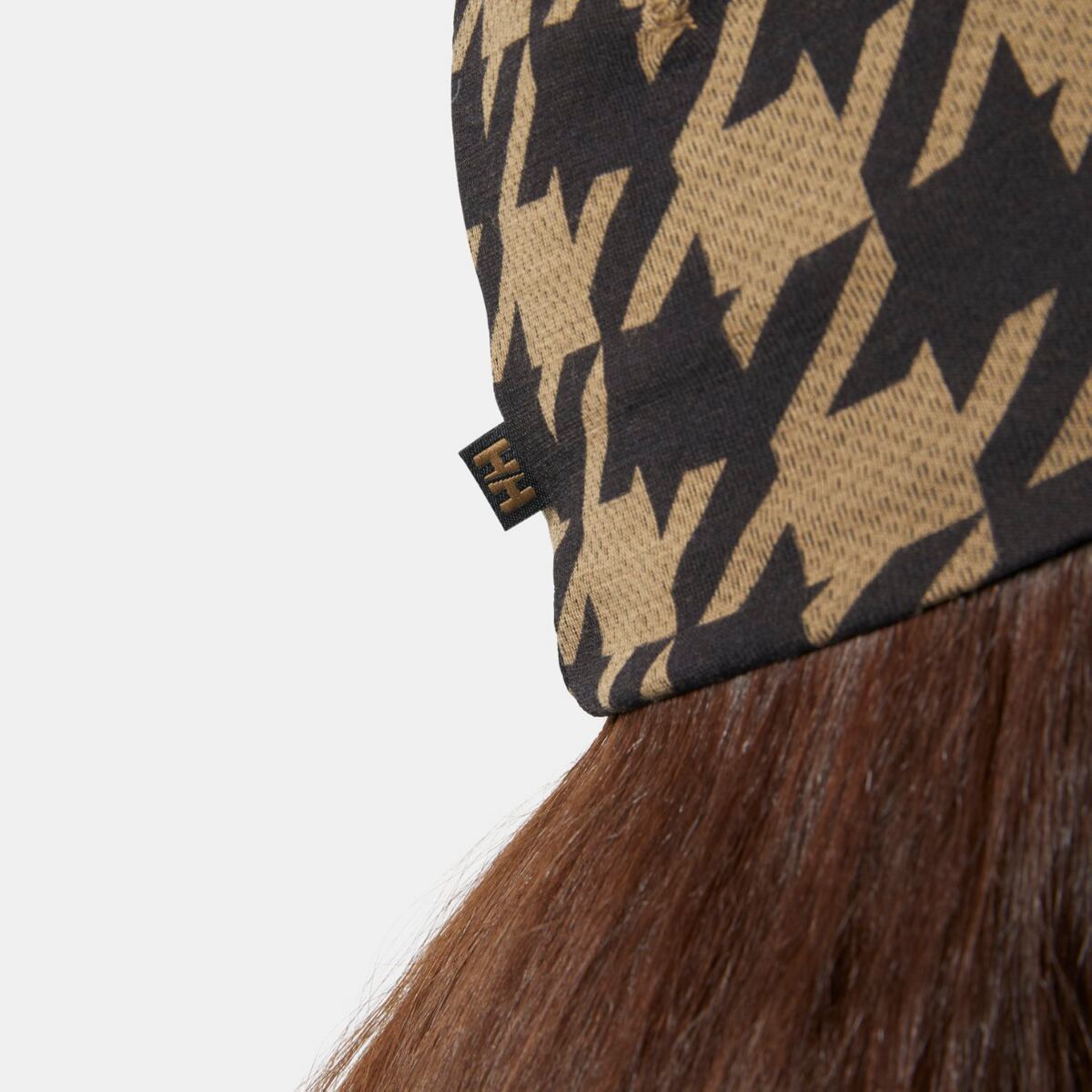 Helly Hansen Zimní čepice s merinem Lifa merino beanie - sepia houndstooth aop