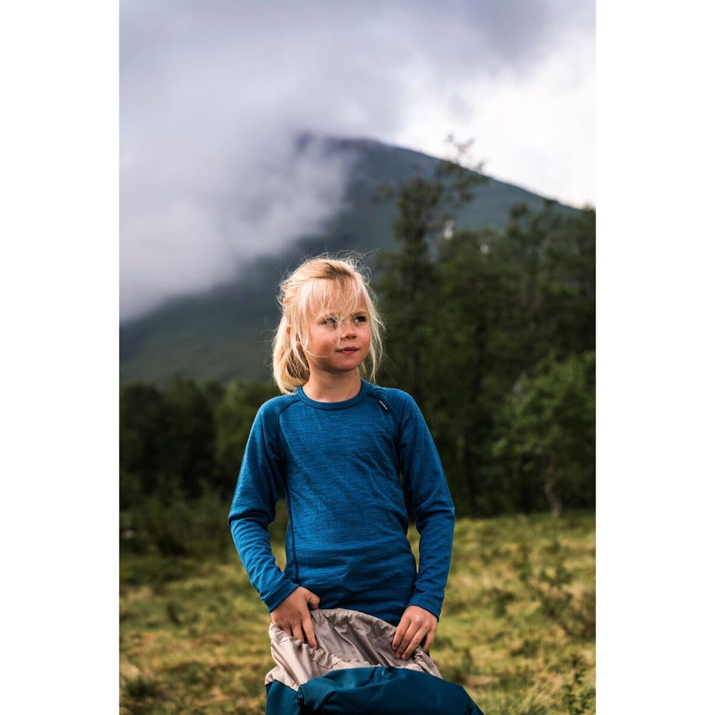 Devold Dětské funkční tričko s merinem Duo active Jr raw white s dlouhým rukávem