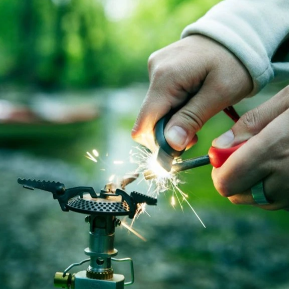 Light my fire 3dílná sada na rozdělání ohně FireLighting Kit 3pcs sandygreen/cocoshell - křesadlo