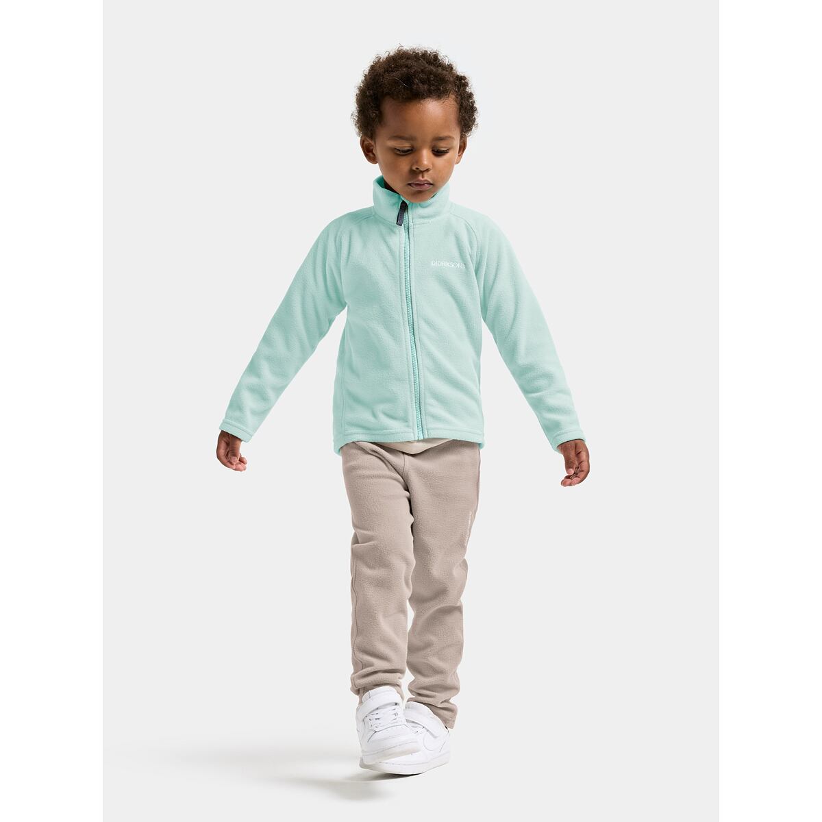 Didriksons Dětská fleecová mikina Monte ocean mint