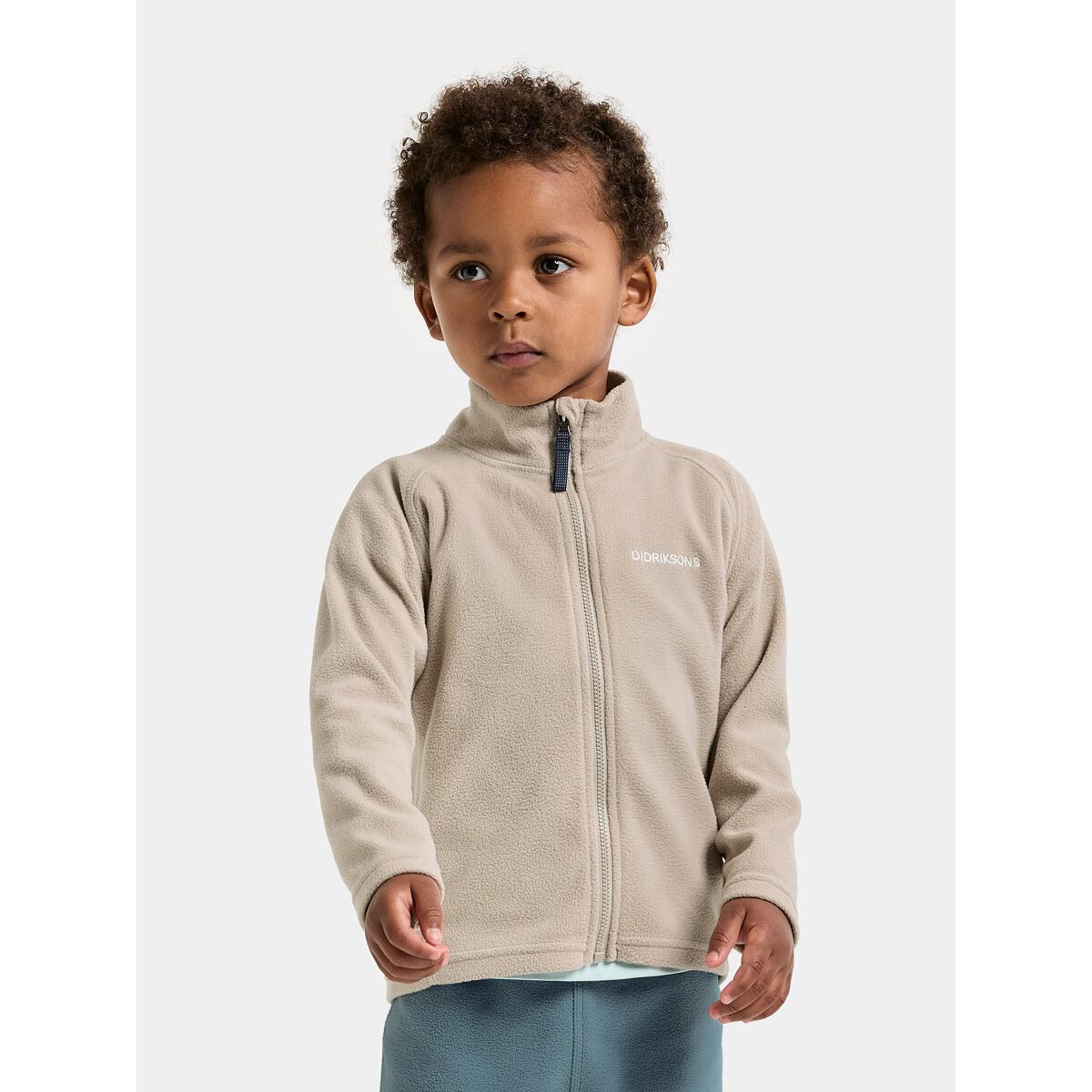 Didriksons Dětská fleecová mikina Monte beach beige