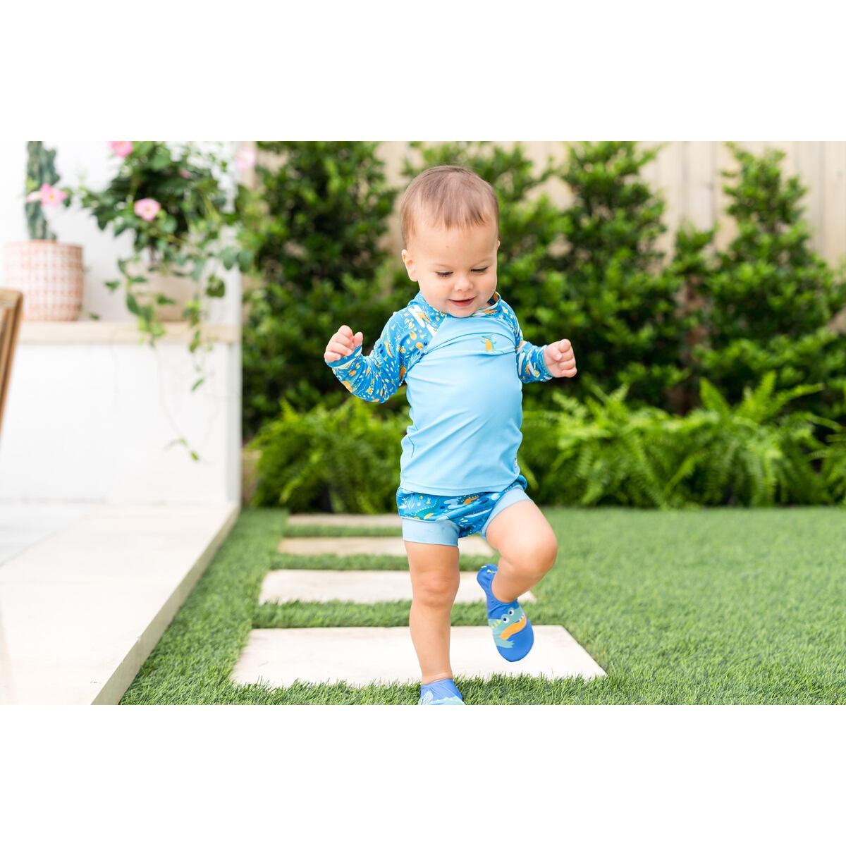 Splash About Dětské UV tričko dlouhý rukáv Crocodile Swamp