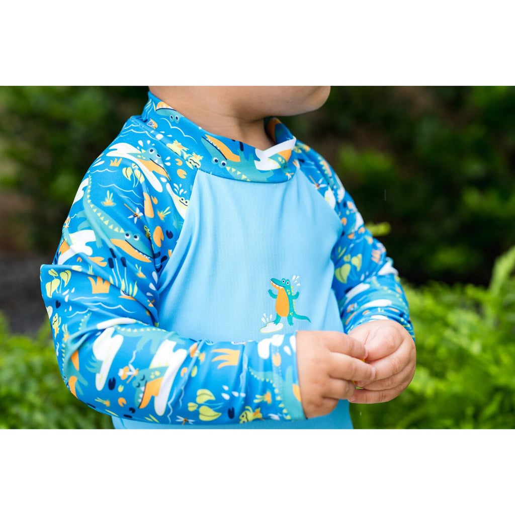 Splash About Dětské UV tričko dlouhý rukáv Crocodile Swamp