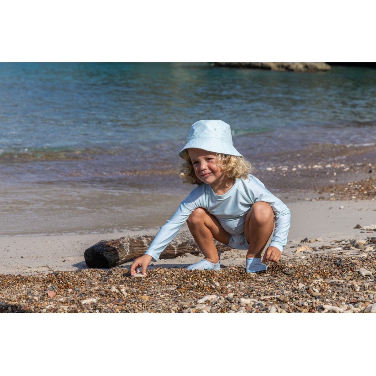 Playshoes Dětské barefoot boty do vody Surfbus - mint green