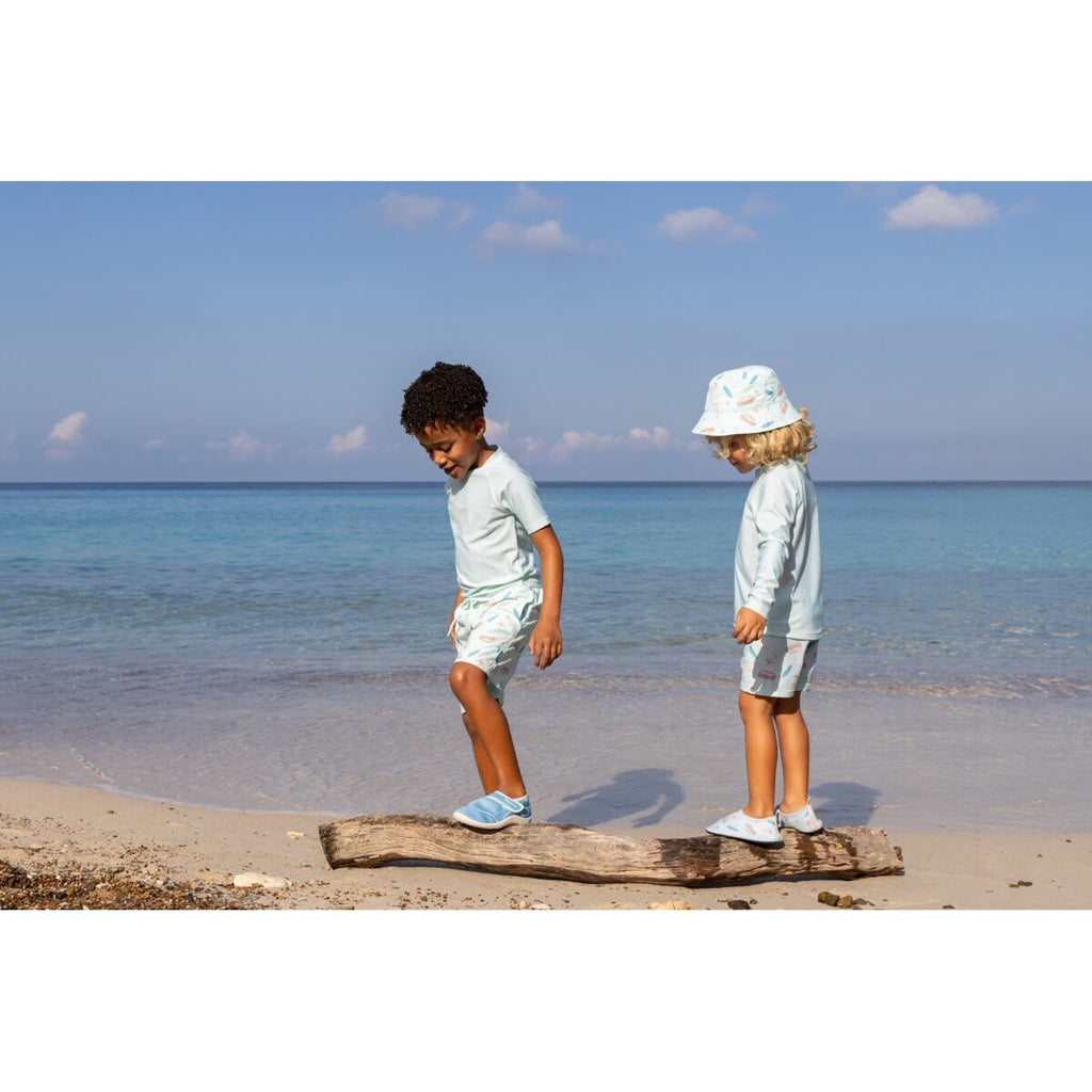 Playshoes Dětské UV tričko Surfbus mint green - krátký rukáv