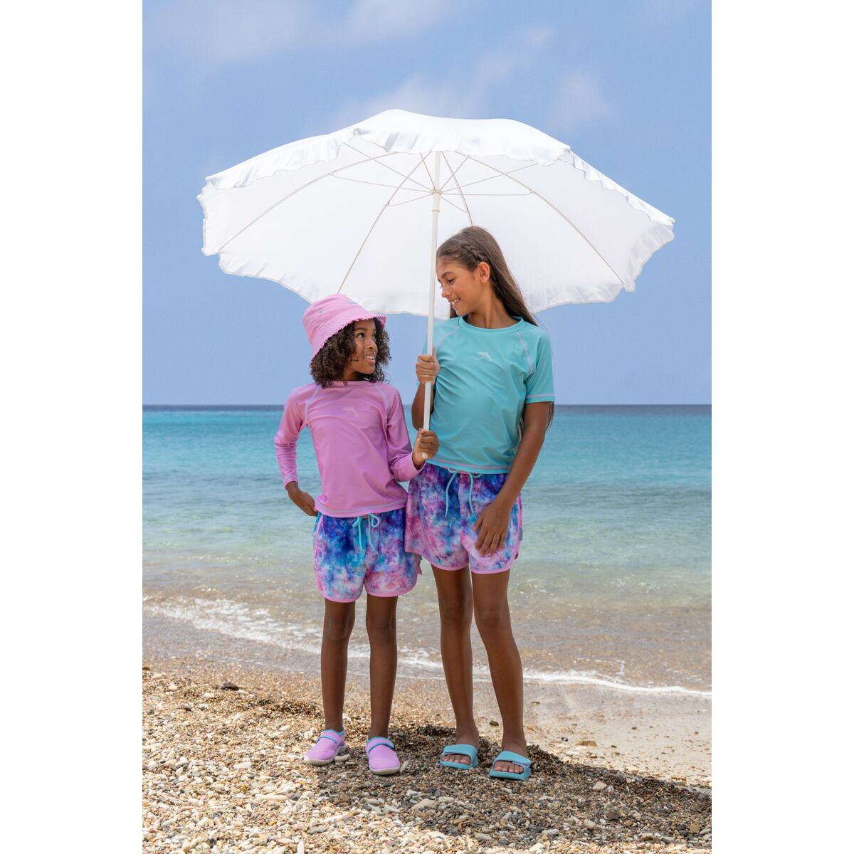 Playshoes Dětské UV tričko Batik violet - krátký rukáv