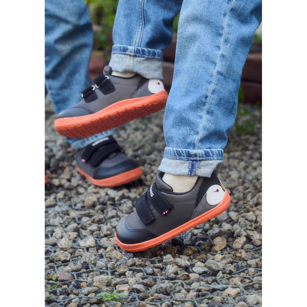 Viking Dětské boty Alv barefoot Paw 2V black