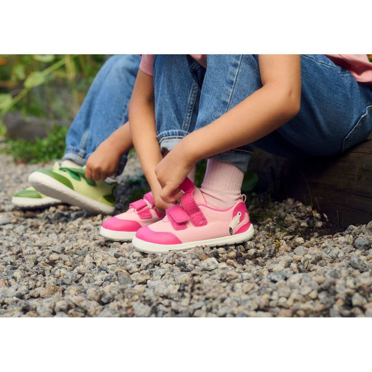 Viking Dětské boty Alv barefoot Paw 2V light pink / magenta